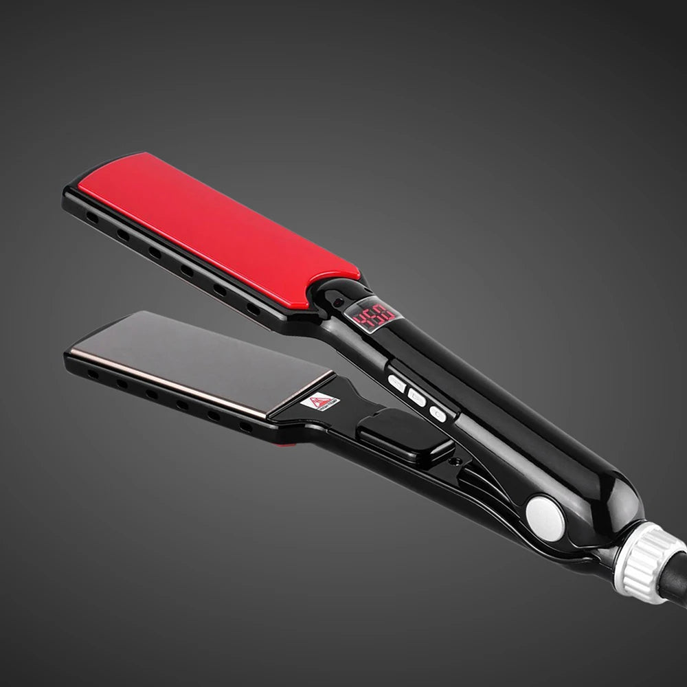 Hair Straightener + Tourmaline Ceramic Mini Flat Iron Frizz Control Styling Tool