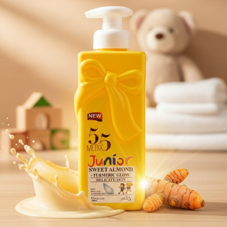 Medix 5.5 Junior Sweet Almond+ Turmeric Glow Moisturizing Body Lotion