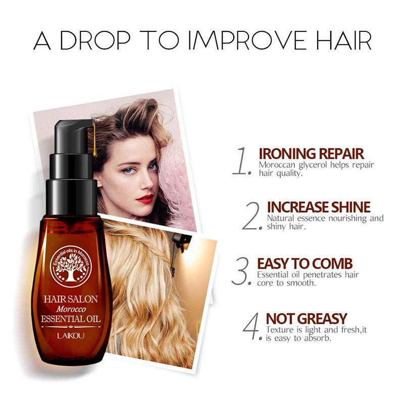 Hair Care Essential Oil Moroccan Miracle Smooth+ Frizz Control Hair Treatment Oil