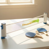 Expandable Retractable Table Tennis Net & Paddle Set Ⓢ