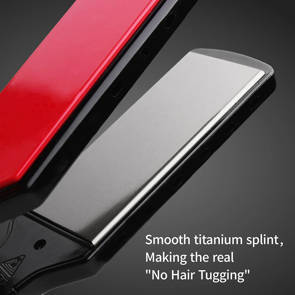 Hair Straightener + Tourmaline Ceramic Mini Flat Iron Frizz Control Styling Tool