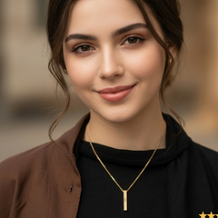 Custom Bar Necklace Arabic