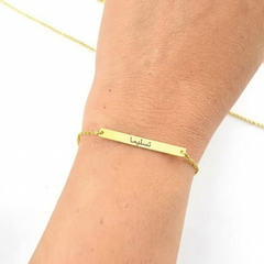 Custom Bar Bracelet Arabic