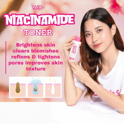 BMRS- Niacinamide Brightening Facial Toner for Clear Smooth Skin Skincare Solution