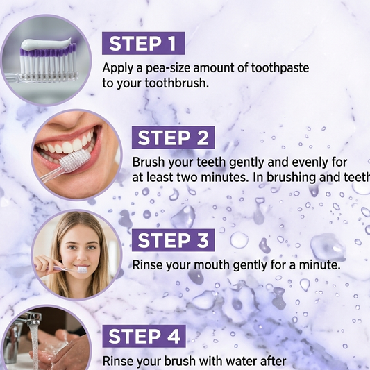 Jaysuing Purple Color Correcting Whitening Toothpaste Gentle Daily Use Formula