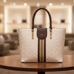 Royal Monogram Tote Handbag