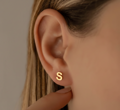 Custom Letter Stud Earring