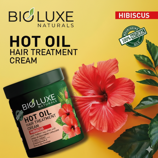 Bio Luxe Naturals Hibiscus Oil Hair Treatment Cream Deep Nourishing Repair Mask