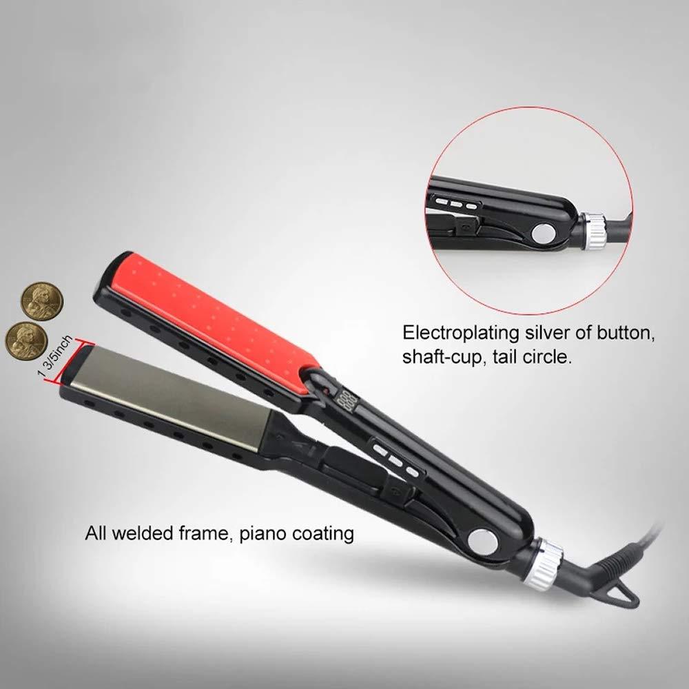 Hair Straightener + Tourmaline Ceramic Mini Flat Iron Frizz Control Styling Tool