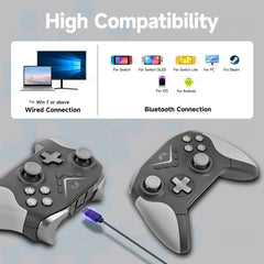 Multi-Platform Wireless Game Controller – Bluetooth Gaming Controller for Switch, PS4, PS3, PC, iOS & Android
