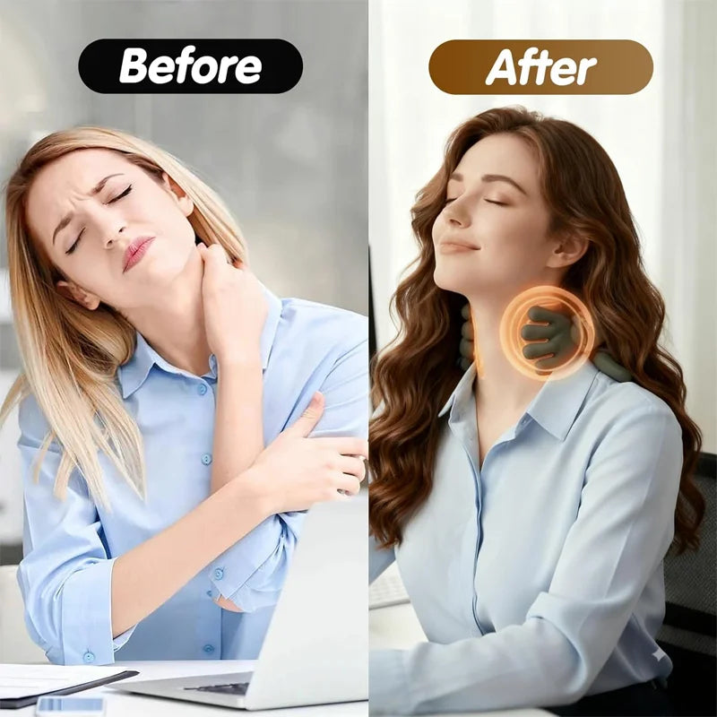 Shoulder Neck + Back Deep Kneading Massager Portable 5V Electric Muscle Relaxation Device