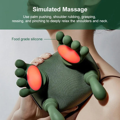 Shoulder Neck + Back Deep Kneading Massager Portable 5V Electric Muscle Relaxation Device