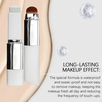 Color Changing Foundation Stick Ivory White Blending Brush Set Makeup