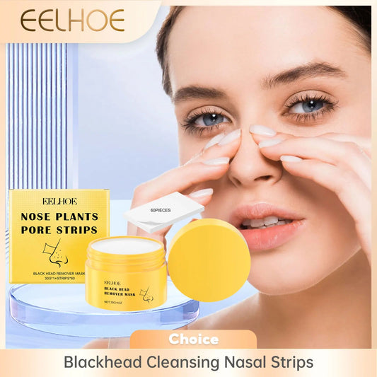 EELHOE Nose Plant Pore Strips Blackhead Remover Mask Kit 60 Pieces