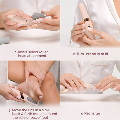Electric Pedicure Foot File Callus Remover Rechargeable Foot Care Device
