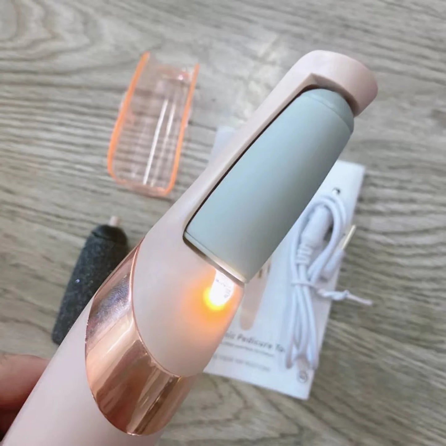 Electric Pedicure Foot File Callus Remover Rechargeable Foot Care Device