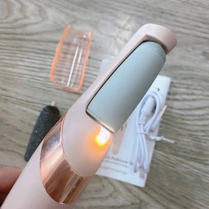 Electric Pedicure Foot File Callus Remover Rechargeable Foot Care Device
