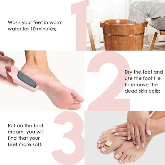 Electric Pedicure Foot File Callus Remover Rechargeable Foot Care Device