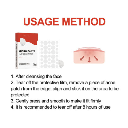 Hydrocolloid Acne Cleaning Patch for Spot Treatment Blemish Care 144 Patches