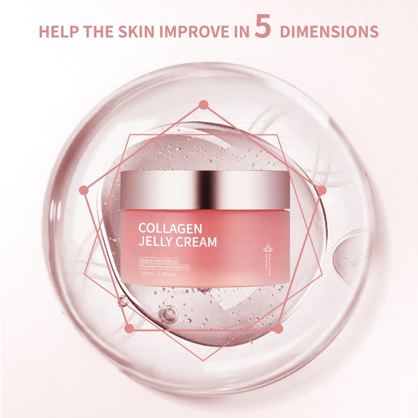Collagen Jelly Moisturizing Brightening Face Mask Firming Cream