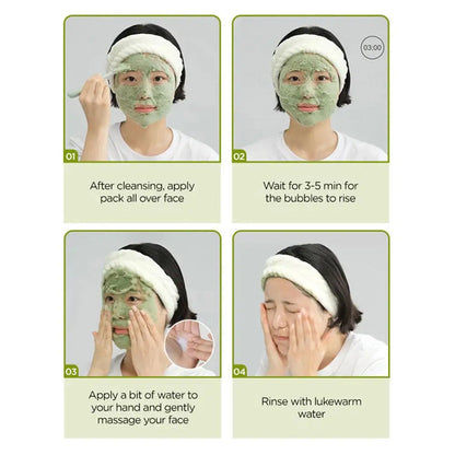 Holy Basil Bubble Deep Mask Deep Cleansing Exfoliating Face Mask 90g