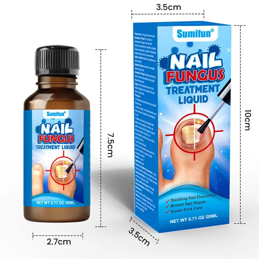 Sumifun Nail Fungus Treatment Liquid Antifungal Nail Repair Solution 20ml
