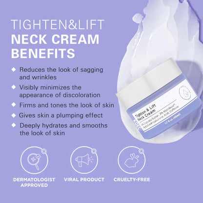 Tighten Lift Neck Cream 50ml Firming Hydrating Anti Aging Care